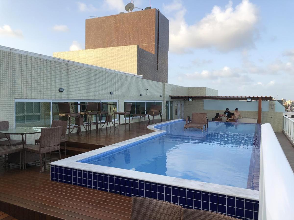 Confortavel Flat Com Piscina De Borda Infinita Na Cobertura Кабедело Екстериор снимка