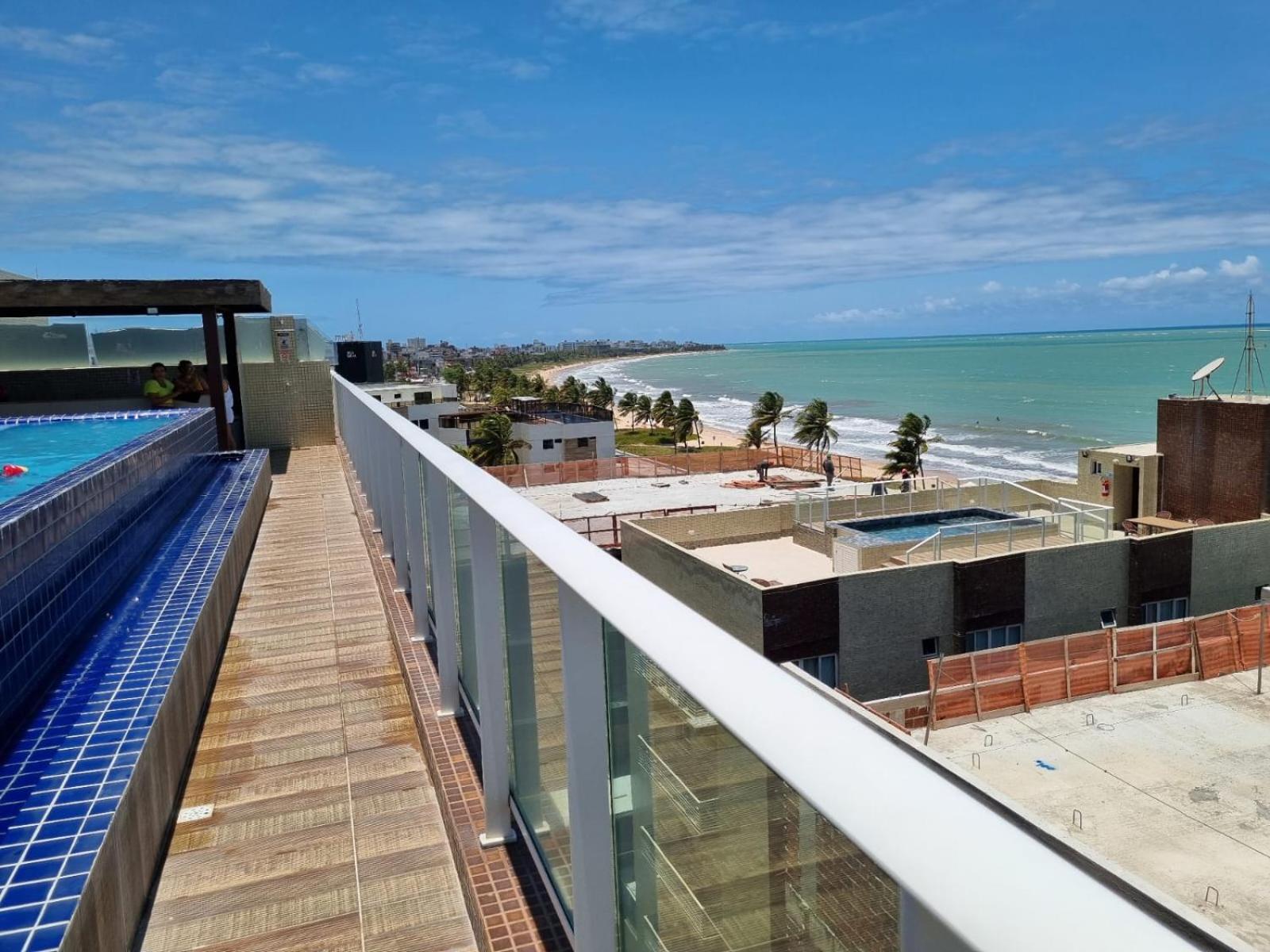 Confortavel Flat Com Piscina De Borda Infinita Na Cobertura Кабедело Екстериор снимка